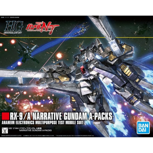 Gundam Express Australia Bandai 1/144 HGUC RX-9/A Narrative Gundam A Packs package artwork