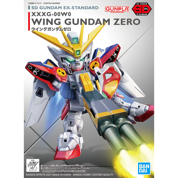 Gundam Express Australia Bandai SD EX018 WING GUNDAM ZERO package artwork