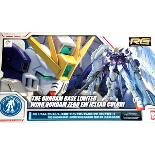 Gundam Express Australia Gundam Base Limited 1/144 RG Limited Wing Zero EW (Clear Colour) package artwork