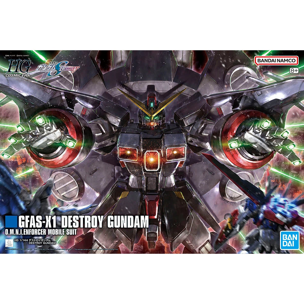 Gundam Express Australia Bandai 1/144 HG Destroy Gundam package artwork