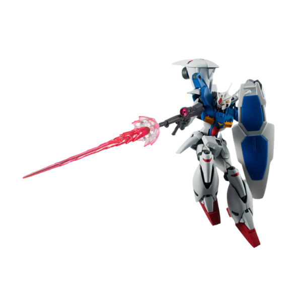 Gundam Express Australia Bandai ROBOT Damashii (SIDE MS) RX-78GP01Fb Gundam Prototype Unit 1 Full Bernian ver. A.N.I.M.E. (Reissue) holding a saber sword and shield