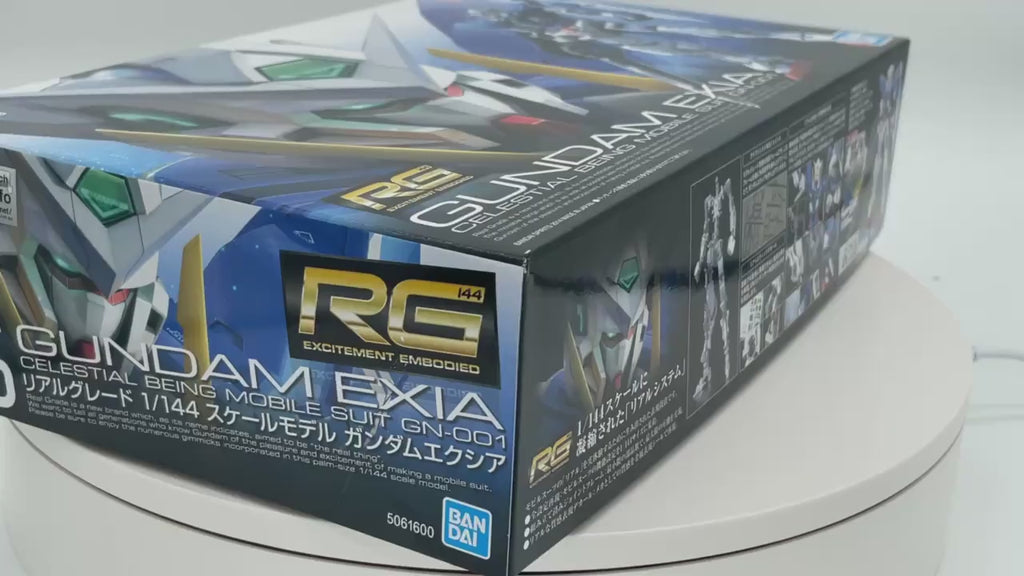 Bandai 1/144 RG GN-001 Gundam Exia package artwork video by GEA