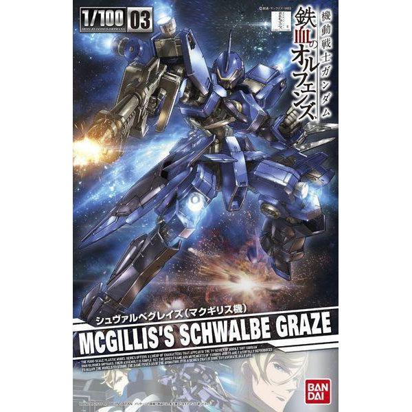 Bandai 1/100 Schwalbe Graze McGillis's Custom package art