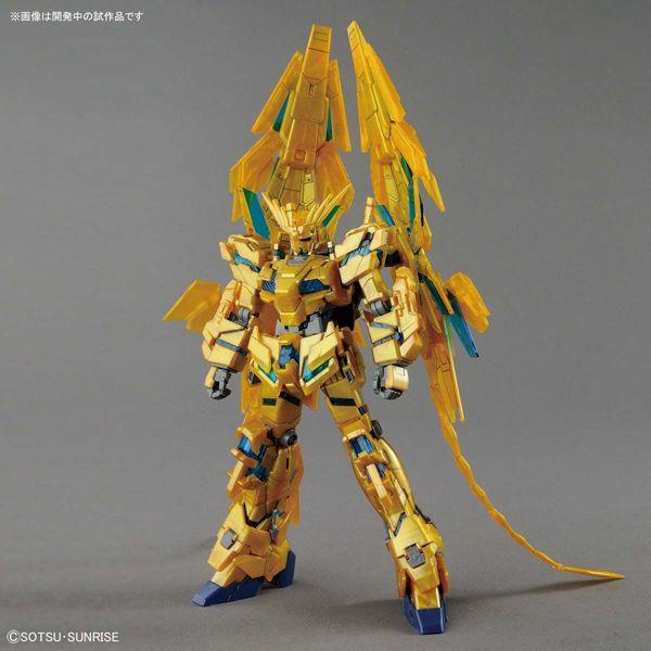 Bandai 1/144 HG Gundam Unicorn Phenex (NT Ver.) front on pose