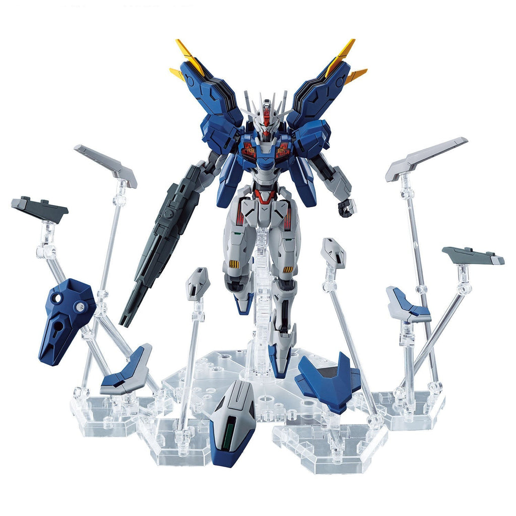 GEA Bandai 1/144 HG Gundam Aerial Rebuild with 6 piece action base (sold separately)