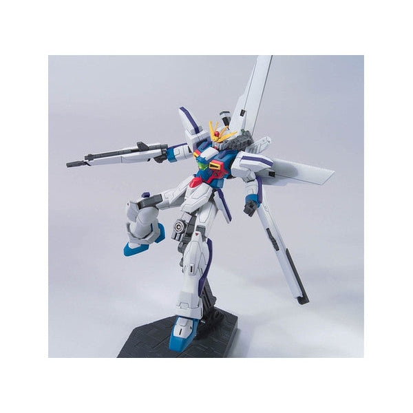 Bandai 1/144 HGAW GX-9900 Gundam X action pose on action base (not included)
