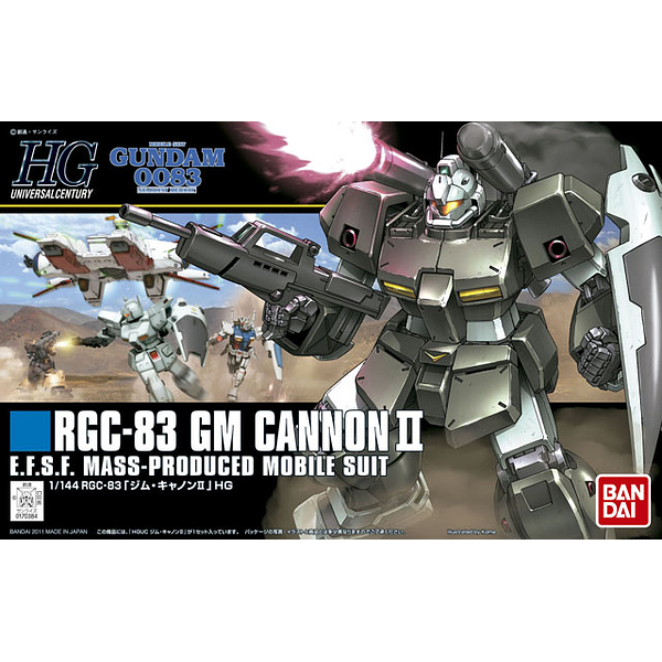 Bandai 1/144 HGUC RGC-83 GM Cannon II package artwork