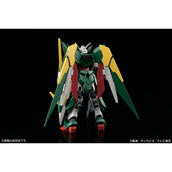 Bandai 1/144 HGBF Gundam Fenice Rinascita rear view.