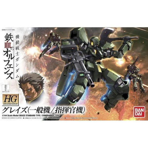 Bandai 1/144 HGIBO Graze Standard Type/Commander Type package artwork