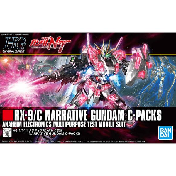 Bandai 1/144 HGUC Narrative Gundam C-Packs package artwork