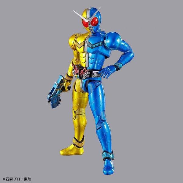Bandai Figure Rise Standard Kamen Rider Double Luna Trigger action pose with weapon. 