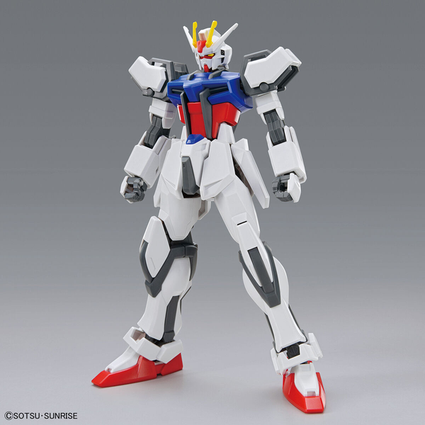 Bandai 1/144 EG Strike Gundam  front on view armour only