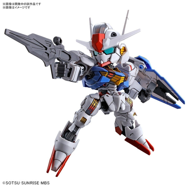 Bandai SDEX Gundam Aerial action pose with weapon. 