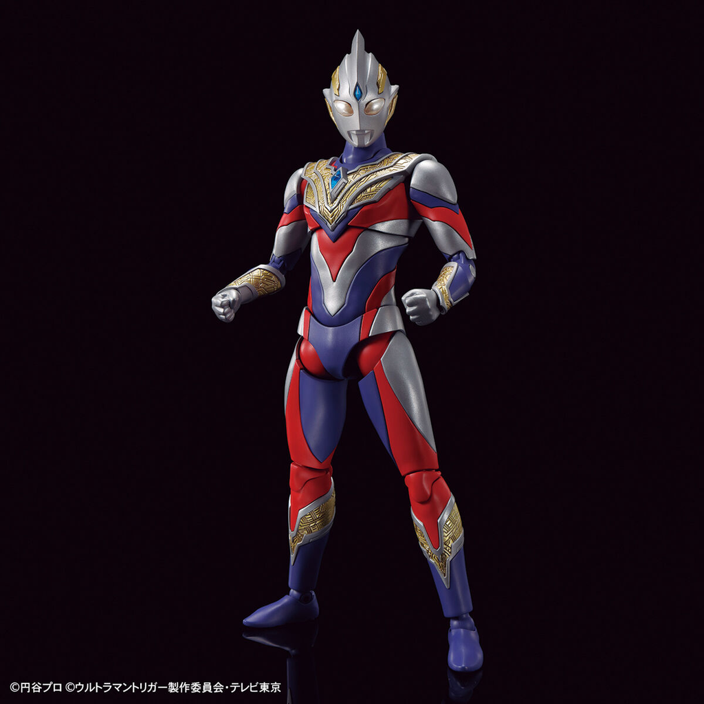 Bandai Figure-Rise Standard 1/12 Ultraman Trigger Multitype front on view.