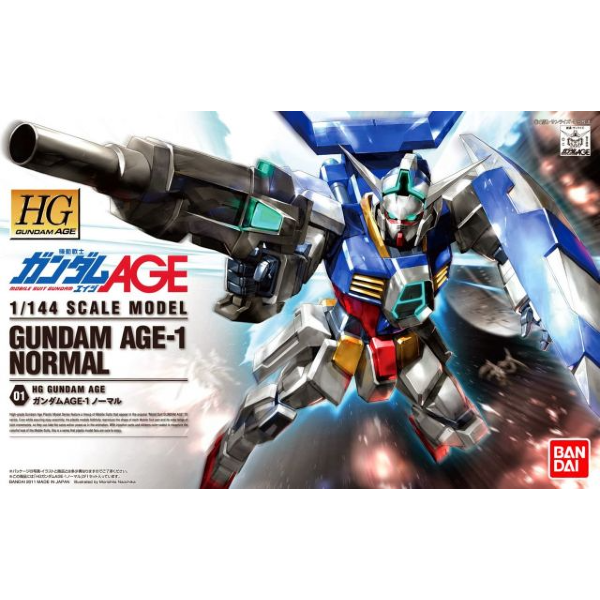 Bandai 1/144 HG Gundam Age-1 Normal package artwork