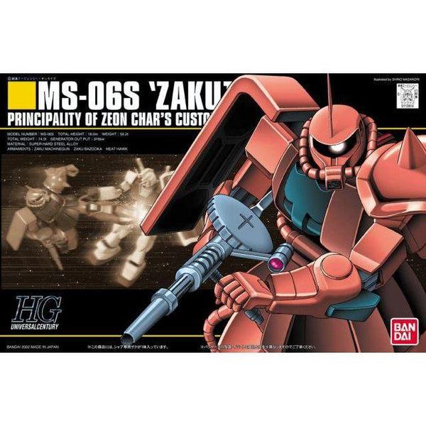 Bandai 1/144 HGUC MS-06S Zaku II Char's Custom package art