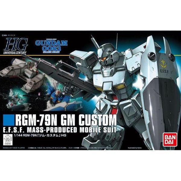 Bandai 1/144 HGUC GM Custom package artwork