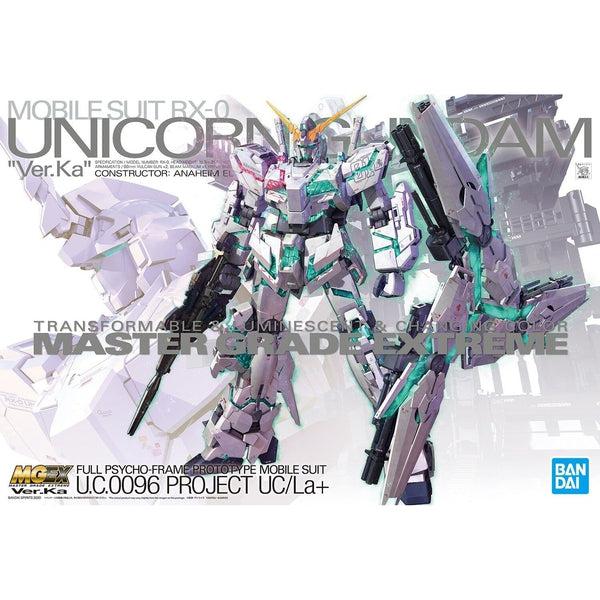 PRE-ORDER Bandai 1/100 MGEX Unicorn Gundam Ver Ka package artwork