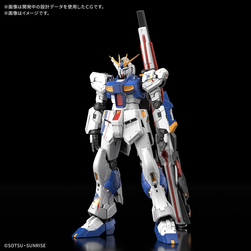P-Bandai 1/144 RG RX-93ff Nu Gundam front on view - Gundam Express Australia