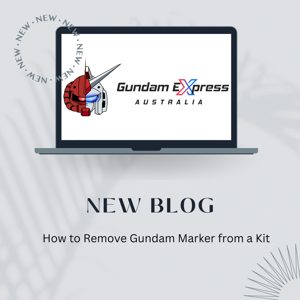How to Remove Gundam Marker from a Kit