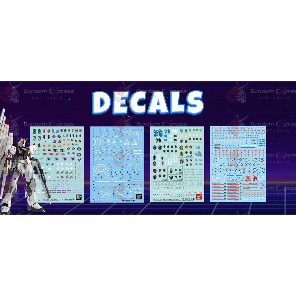 GEA sells a variety of decals suitable for Gunpla