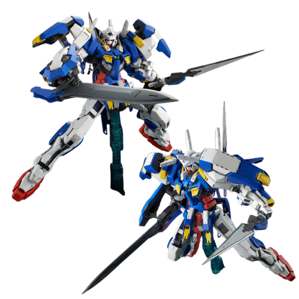 Gundam Express Australia Bandai 1/100 MG Avalanche Exia (Dash) front and back in long blade