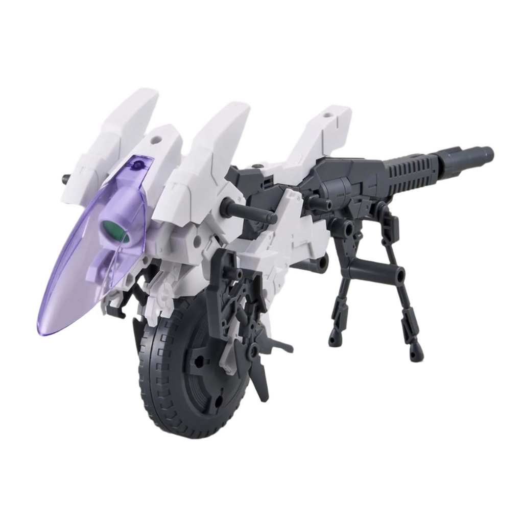 Gundam Express Australia Bandai 1/144  NG 30MM Exa Vehicle - Cannon Bike Ver front on view.