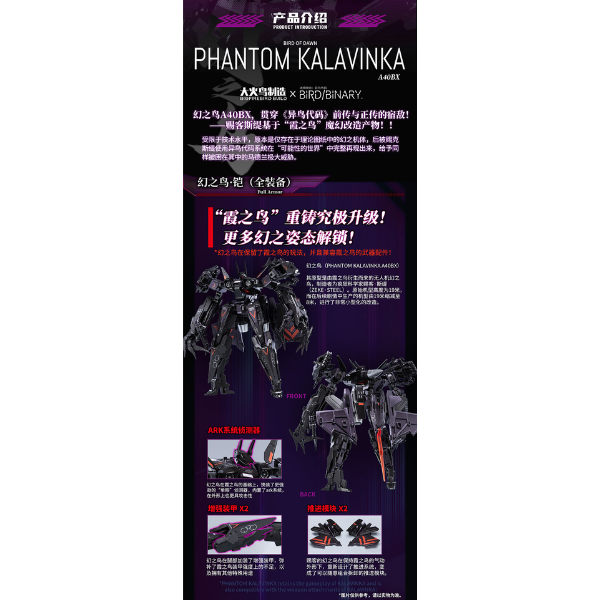 Gundam Express Australia BIGFIREBIRD BUILD BIRD/BINARY Phantom Kalavinka Alloy Action Figure more details 11