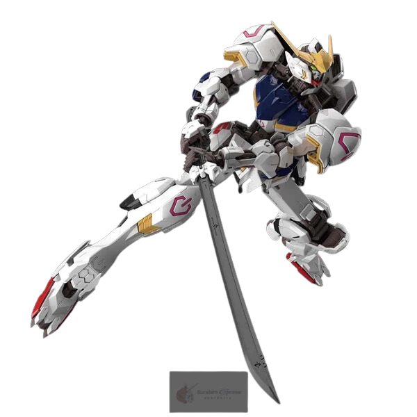 Gundam Express Australia Bandai 1/100 MG Barbatos 4th Form action pose with long sword
