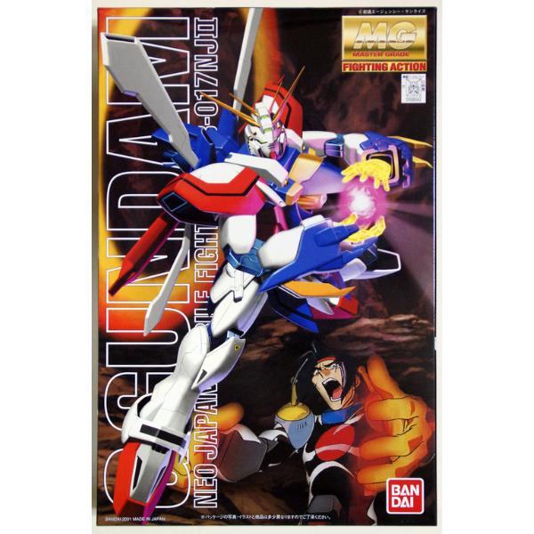 Gundam Express Australia Bandai 1/100 MG G Gundam (God Gundam) package artwork