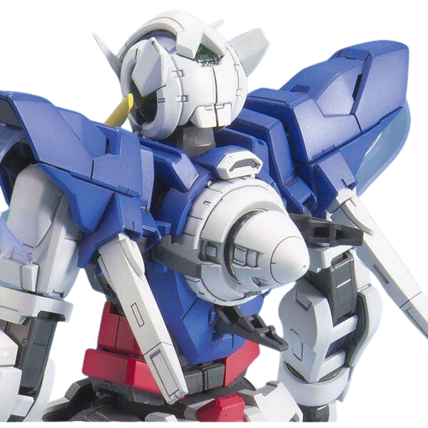 Bandai 1/100 MG Gundam Exia-Celestial Being Mobile Suit view on back focus details