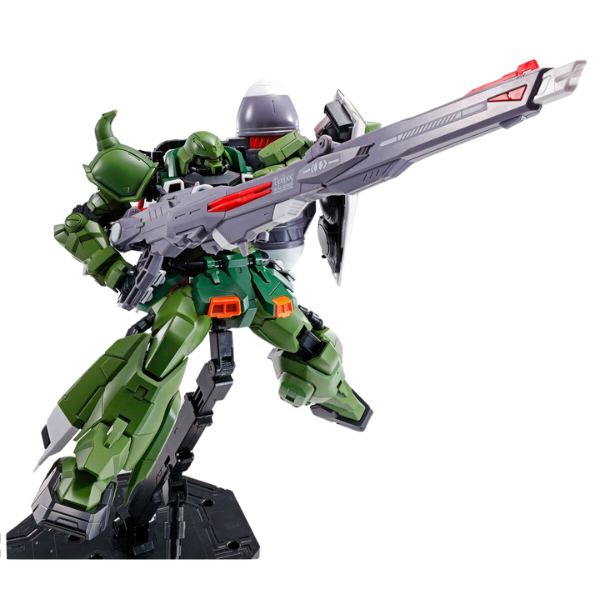 Bandai 1/100 MG Gunner Wizard/Slash Wizard/Blaze Wizard Set action pose using the gunner wizard