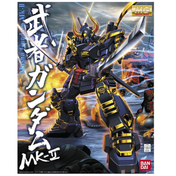 Gundam Express Australia Bandai 1100 MG Musha Gundam Mk-2 package artwork