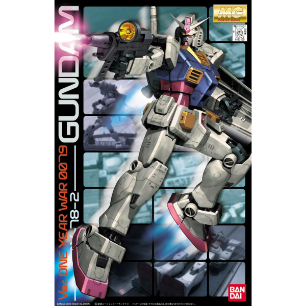 Gundam Express Australia Bandai 1/100 MG RX-78-2 Gundam One Year War package artwork