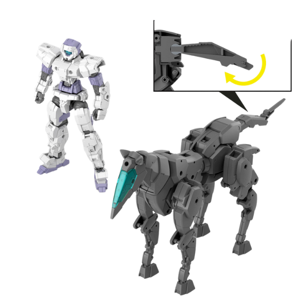 Gundam Express Australia Bandai 1/144 30MM Extended Armament Vehicle (Horse Mecha Ver.) [Dark Gray] some details
