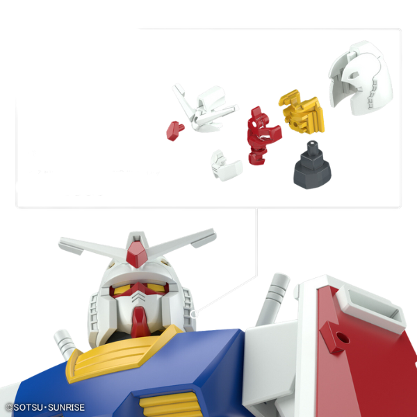 Gundam Express Australia Bandai 1/144 Best Mecha Collection RX-78-2 Gundam (REVIVAL Ver.) parts