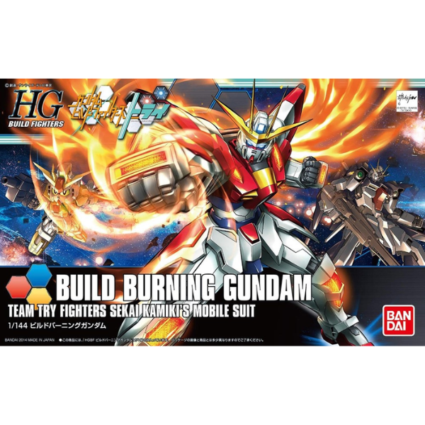 Gundam Express Australia Bandai 1/144 HGBF Build Burning Gundam package artwork
