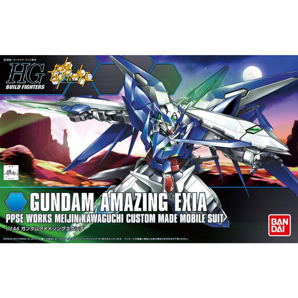 Gundam Express Australia Bandai 1/144 HGBF Gundam Amazing Exia package artwork