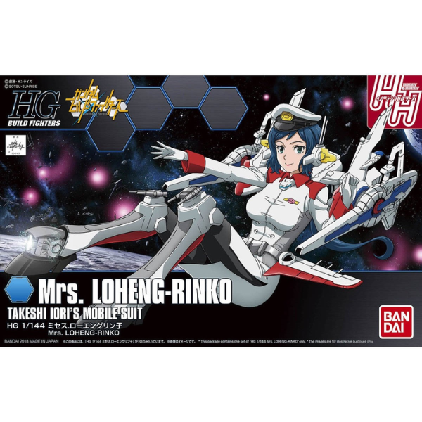 Gundam Express Australia Bandai 1/144 HGBF Mrs Loheng-Rinko package artwork