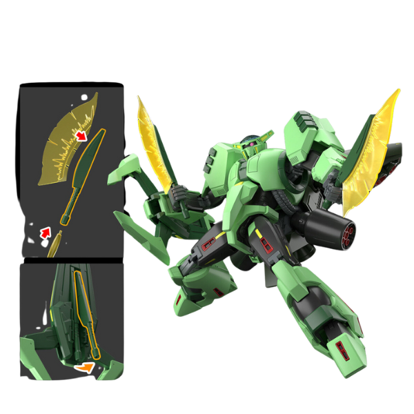 Gundam Express Australia Bandai 1/144 HG Bolinoak Sammahn (Zeta Gundam) action pose 2