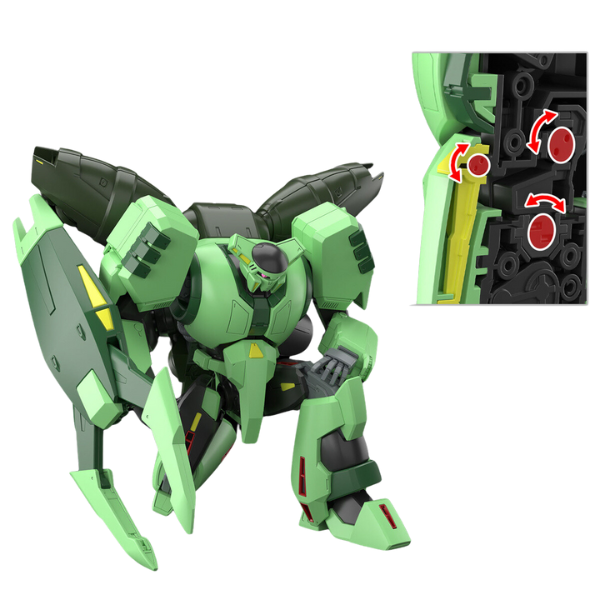 Gundam Express Australia Bandai 1/144 HG Bolinoak Sammahn (Zeta Gundam) action pose 4