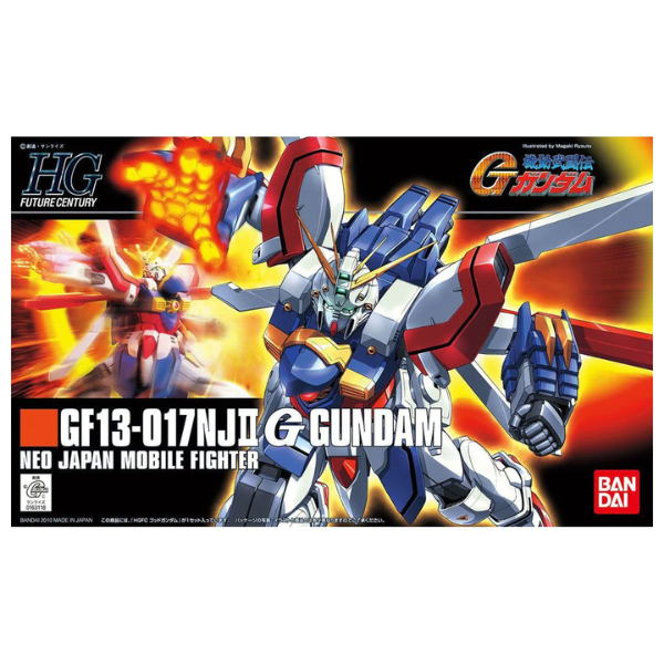 Gundam Express Australia Bandai 1/144 HGFC GF13-017NJII God Gundam package artwork
