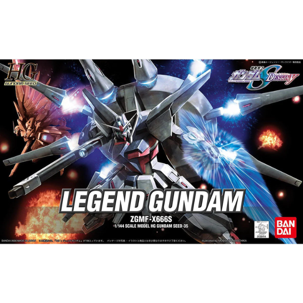 Gundam Express Australia Bandai 1/144 HG ZGMF-X666S Legend Gundam package artwork