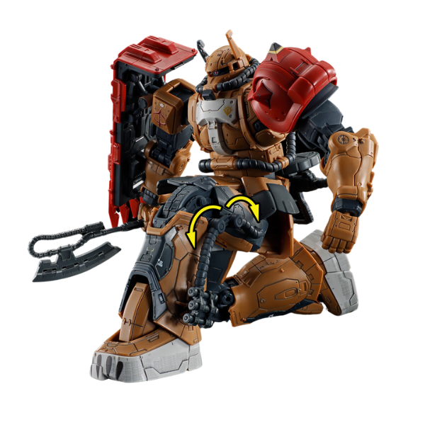 Gundam Express Australia Bandai 1/144 HG Zaku II (F Type) Solari's Machine (Gundam: Requiem for Vengeance) kneeling position