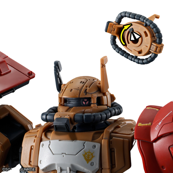 Gundam Express Australia Bandai 1/144 HG Zaku II (F Type) Solari's Machine (Gundam: Requiem for Vengeance) top details