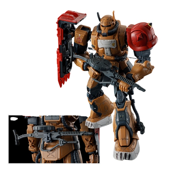 Gundam Express Australia Bandai 1/144 HG Zaku II (F Type) Solari's Machine (Gundam: Requiem for Vengeance) action pose
