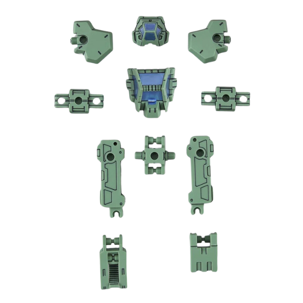 Gundam Express Australia Bandai 1/144 NG 30MM eEXM-21 Option Armour Base Attack for Rabiot (Light Green) parts