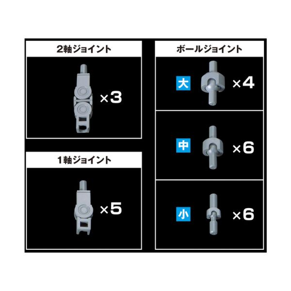 Gundam Express Australia Bandai 1/144 Option Parts Set Gunpla 08 (Bolden Arm Arms) all included parts