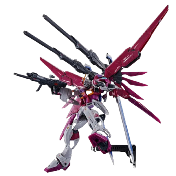 Gundam Express Australia Bandai 1/144 RG Destiny Impulse Gundam action pose with wings
