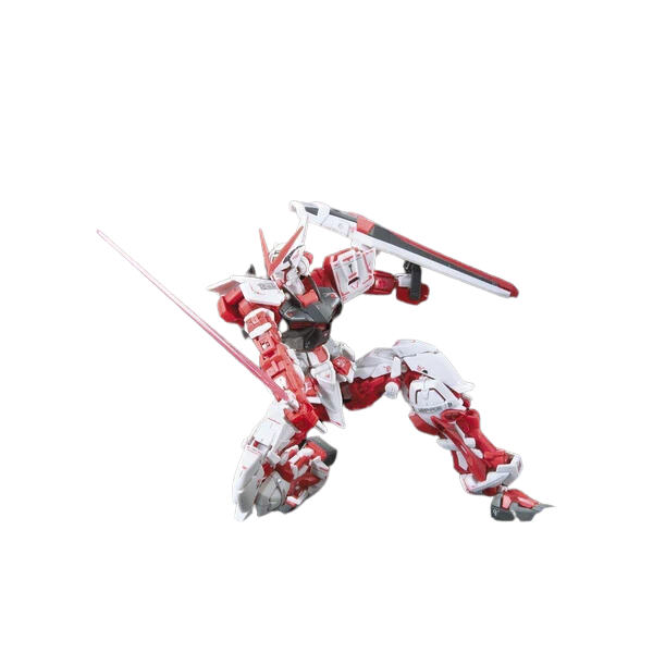 Gundam Express Australia Bandai 1/144 RG MBF-P02 Gundam Astray Red Frame Lowe Guele's Use Mobile Suit action pose with sword and shield
